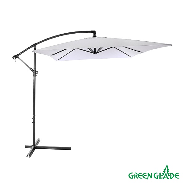 Зонт садовый Green Glade 6402 серый (6 спиц) 300*200см